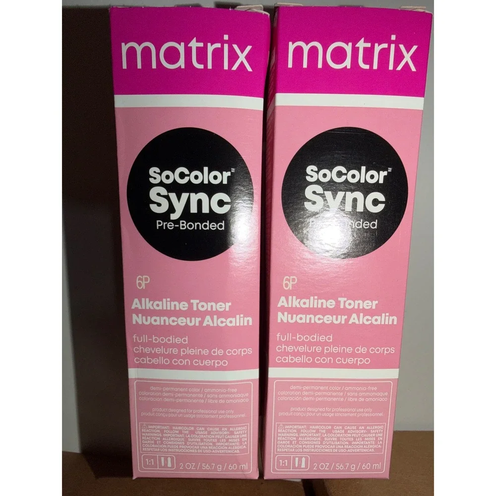 Matrix SoColor Sync 6P Light‎ Brown Pearl Pre Bonded Alkaline Toner har toner